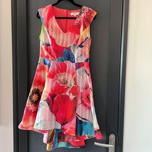 Floral subtle high low dress